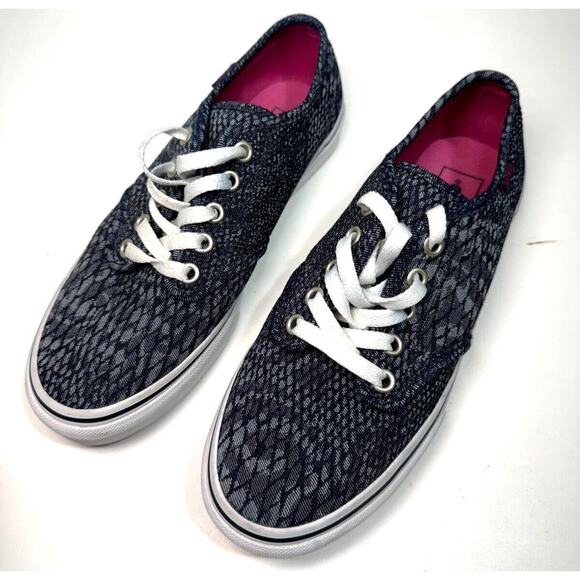 Vans Other - Vans Camden Stripe Womens 7.5 Sneakers Black Gray Jacquard Casual Slip On Shoes